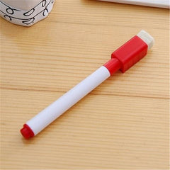 5pcs Erasable Whiteboard Markers with Built In Eraser for Office & School
