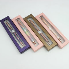 PU Golden Onion Glitter Metal Gift Ballpoint Pen For Women Girls