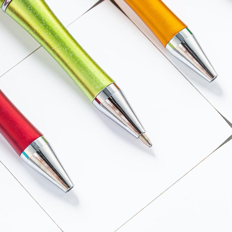 3pcs Sequin Butterfly Ballpoint Pen 1.0mm Refill Office Student Signature