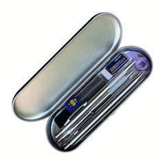6pcs Metal Mechanical Pencil Set 0.3-2.0mm Art Sketch Automatic Pencil