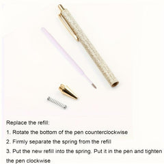 10pcs Metal Ballpoint Pen Retractable for School Office Writing