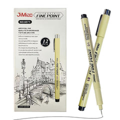 12 Pack Drawing Pens for Anime Sketching Calligraphy Art Supplies