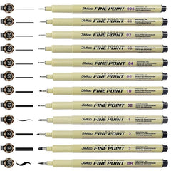 12 Pack Drawing Pens for Anime Sketching Calligraphy Art Supplies