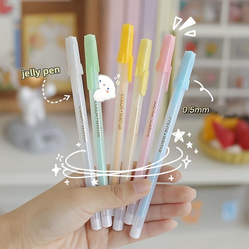 12 Piece 0.5mm Jelly Marker Pen Set for Students & Office Use