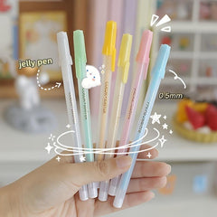 12 Piece 0.5mm Jelly Marker Pen Set for Students & Office Use