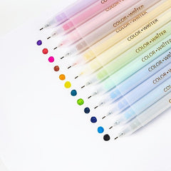12 Piece 0.5mm Jelly Marker Pen Set for Students & Office Use