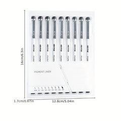 9 Needle Tube Pen Set Hand painted Waterproof Hook Line Pen Art Stroke Pen