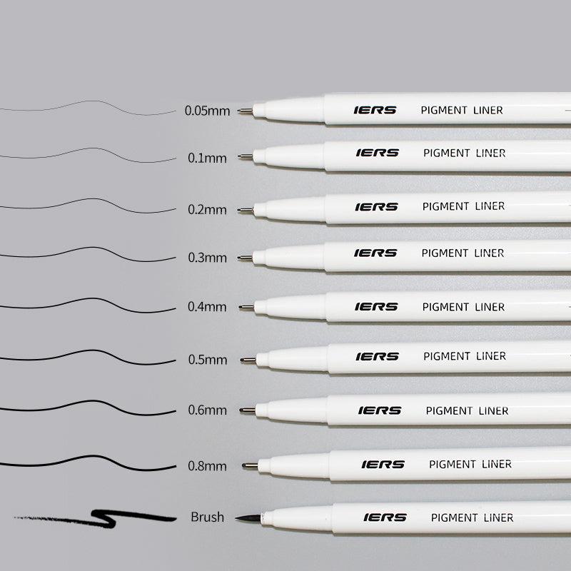 9 Needle Tube Pen Set Hand painted Waterproof Hook Line Pen Art Stroke Pen