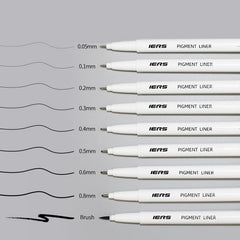 9 Needle Tube Pen Set Hand painted Waterproof Hook Line Pen Art Stroke Pen