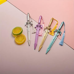 4pcs Chinese Style Hanging Stud Creative Swords Pen Needle Tube 0.55mm