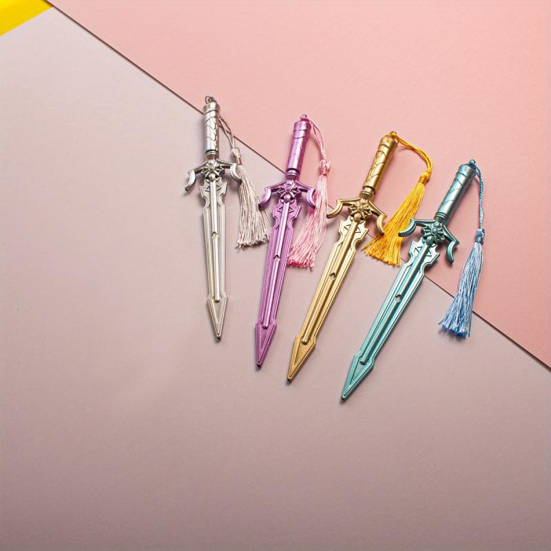 4pcs Chinese Style Hanging Stud Creative Swords Pen Needle Tube 0.55mm