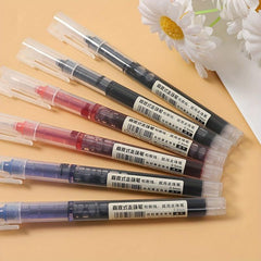 Red Liquid Quick Drying Gel Pen 0.5mm Straight Tip