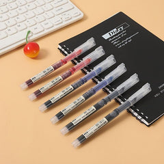 Red Liquid Quick Drying Gel Pen 0.5mm Straight Tip