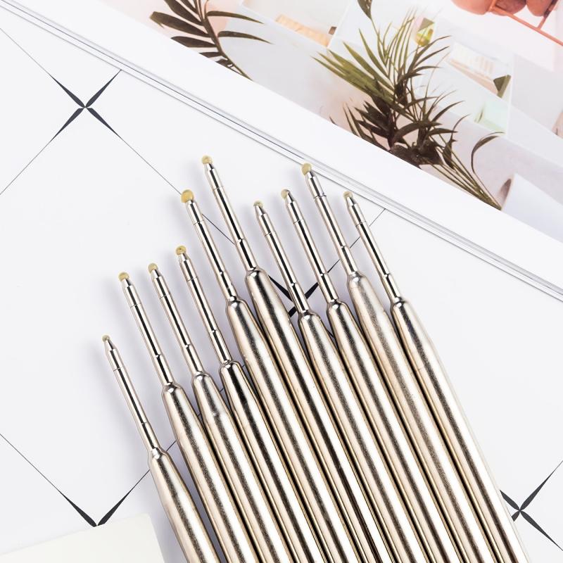 15pcs Smooth Ink 1.0mm Metal Ballpoint Pen Refill 424 Metal Refill