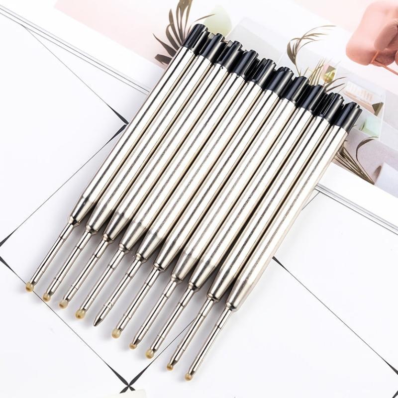 15pcs Smooth Ink 1.0mm Metal Ballpoint Pen Refill 424 Metal Refill