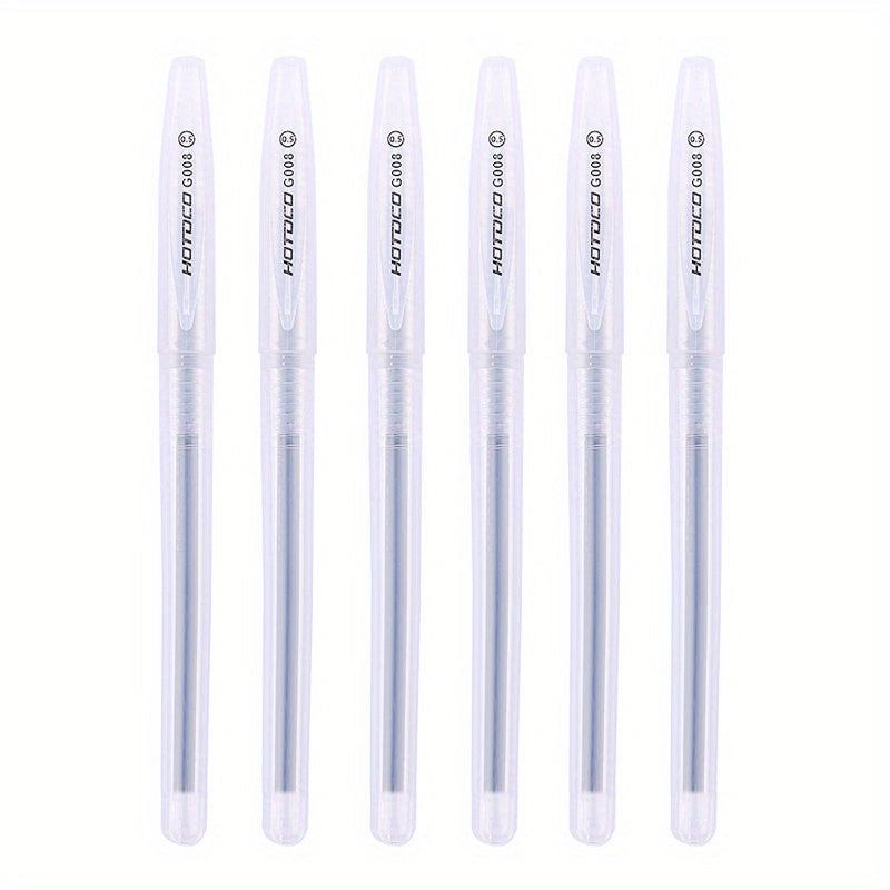 6pcs Pack 0.5mm Gel Pens - School & Office Supplies