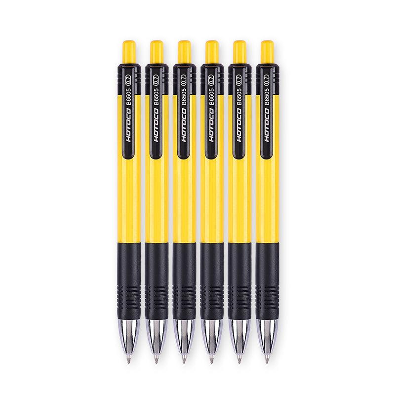 6Pcs 0.7mm Ballpoint Pen Roller Ball Ink Office School Supplies Stationery