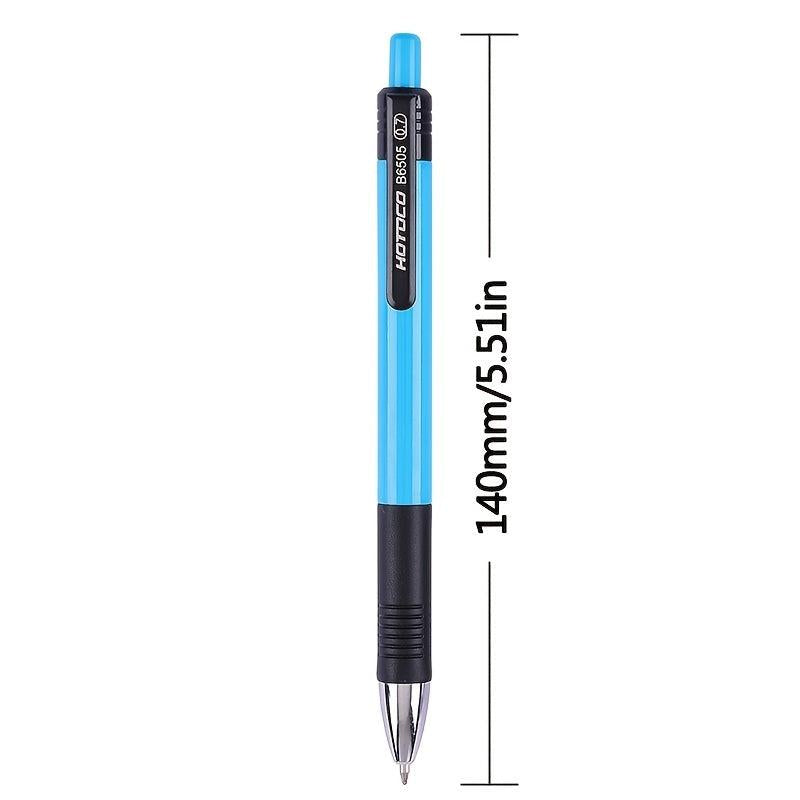 6Pcs 0.7mm Ballpoint Pen Roller Ball Ink Office School Supplies Stationery