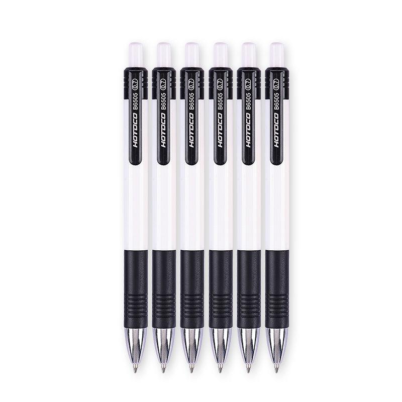 6Pcs 0.7mm Ballpoint Pen Roller Ball Ink Office School Supplies Stationery