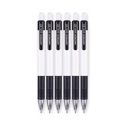 6Pcs 0.7mm Ballpoint Pen Roller Ball Ink Office School Supplies Stationery
