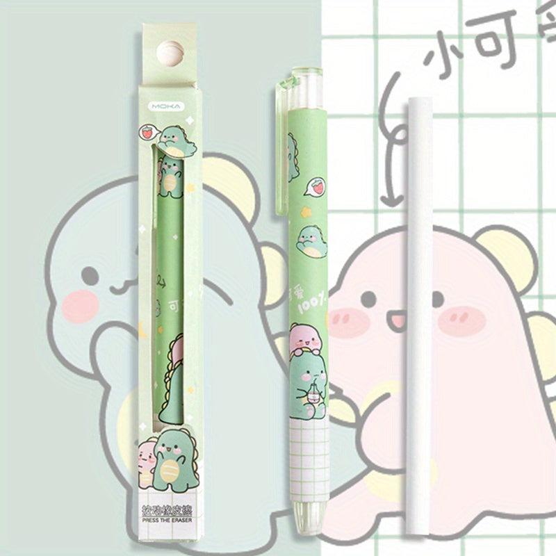 Cartoon Pen Shape Eraser, Retractable & Soft