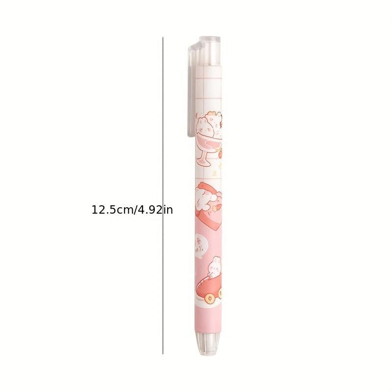 Cartoon Pen Shape Eraser, Retractable & Soft