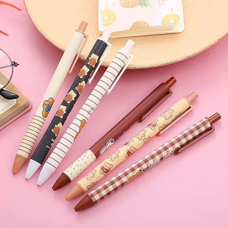 6pcs Gulu Bear 0.5mm Gel Pen Refills