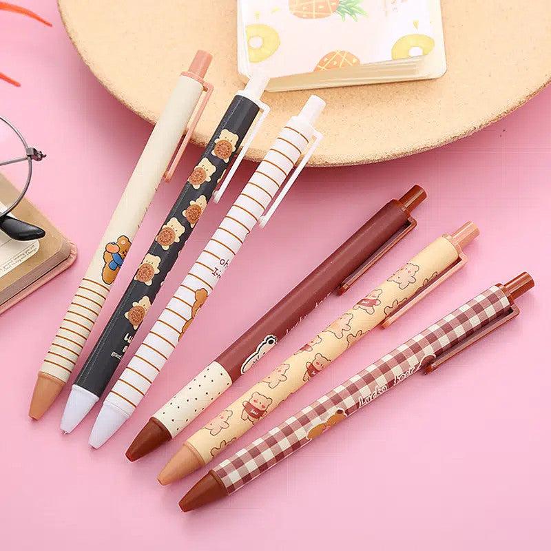 6pcs Gulu Bear 0.5mm Gel Pen Refills