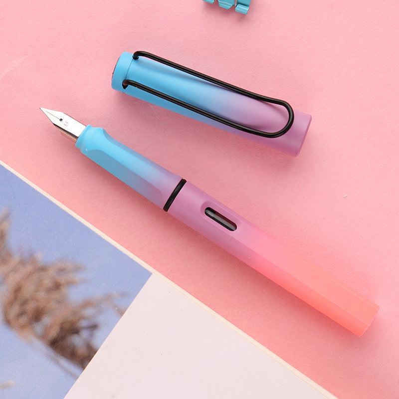 Gradient Fountain Pen For Boys And Girls Office Writing
