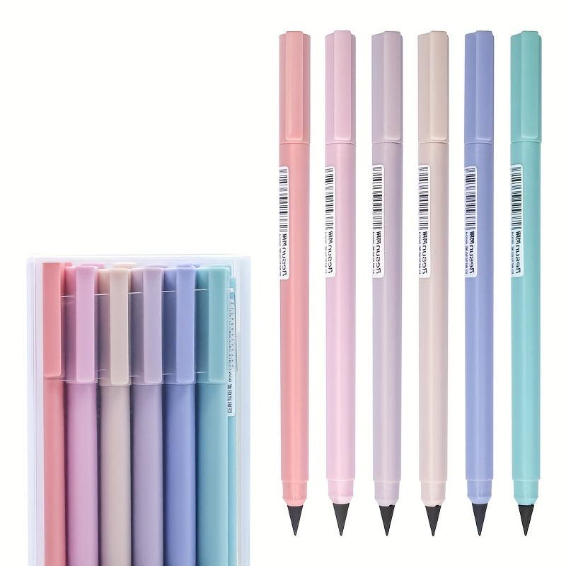 6pcs Eternity Macaron No Ink Pencil for Students