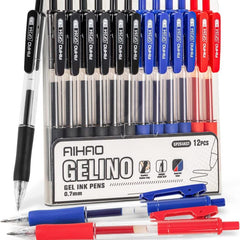 AIHAO Retractable Gel Pens Medium Point 0.7mm Assorted Ink - Smooth Writing