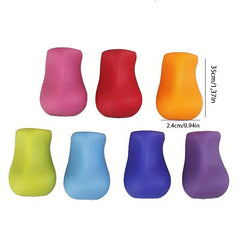 3pcs Pencil Clip Writing Aid For Left & Right Handed People Various Colors