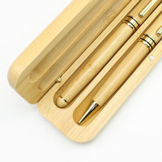 2pcs Metal Bamboo Treasure Bead Pen Pair Pen High-end Storage High Business Gift