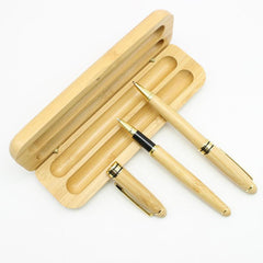 2pcs Metal Bamboo Treasure Bead Pen Pair Pen High-end Storage High Business Gift
