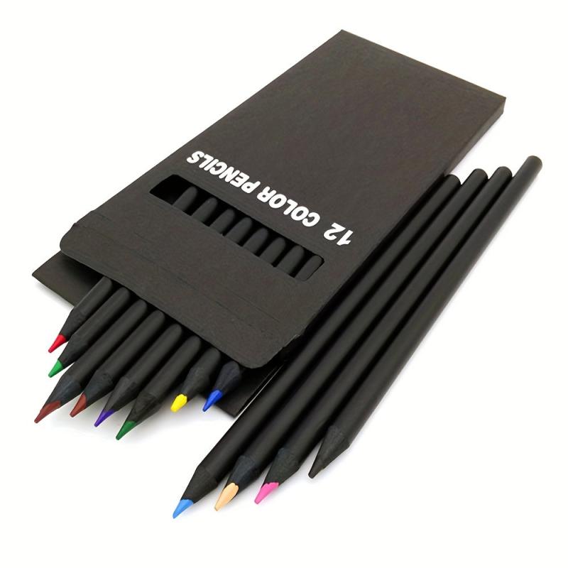 12pcs Wooden Art Drawing Pencils Set School Stationery Supplies
