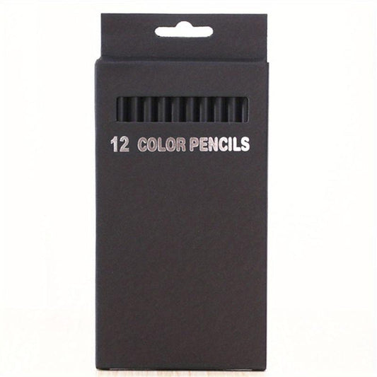12pcs Wooden Art Drawing Pencils Set School Stationery Supplies