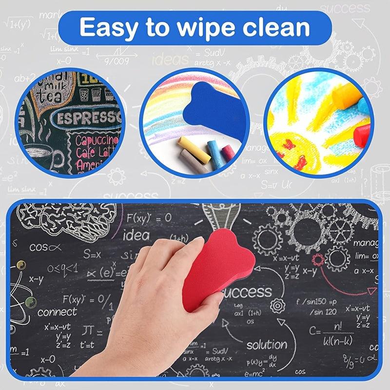 20pcs Bone Shape Mini Dry Erasers for Whiteboards, Classroom, Home & Office