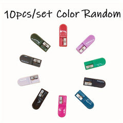 10pcs 2.0mm Mechanical Pencil Sharpener Mini Multicolour School Stationery