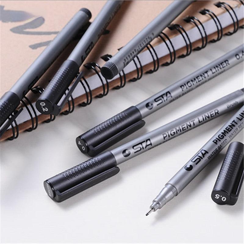 Waterproof Art Markers Brush Pen Set - Fine Sketch Pens