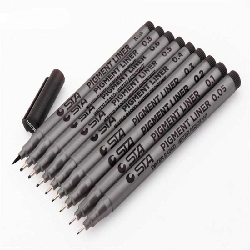 Waterproof Art Markers Brush Pen Set - Fine Sketch Pens