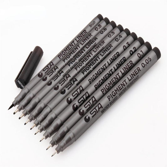 Waterproof Art Markers Brush Pen Set - Fine Sketch Pens
