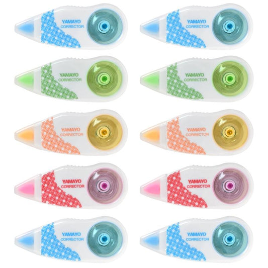 10pcs Correction Roller & Tape Set - Non-Toxic Out Tape