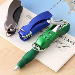 Portable Multifunctional Key Chain Pen & Nail Clippers