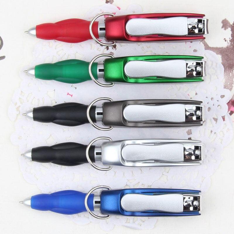 Portable Multifunctional Key Chain Pen & Nail Clippers