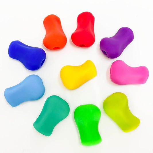 6pcs Writing Aid Tool Correction Posture Corrector Colorful Pen Grippers