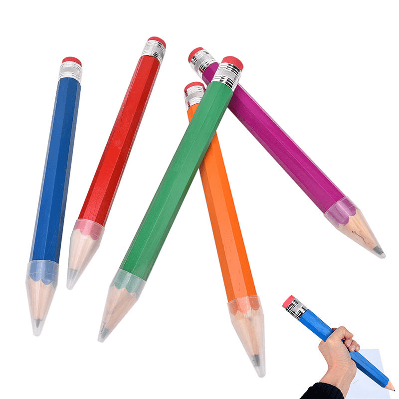 Wooden Handcraft Large Pencil for School Office Supplies Student Stationery Gift