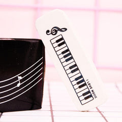 Piano Pattern Pencil Erasers For Students and Office Supplies