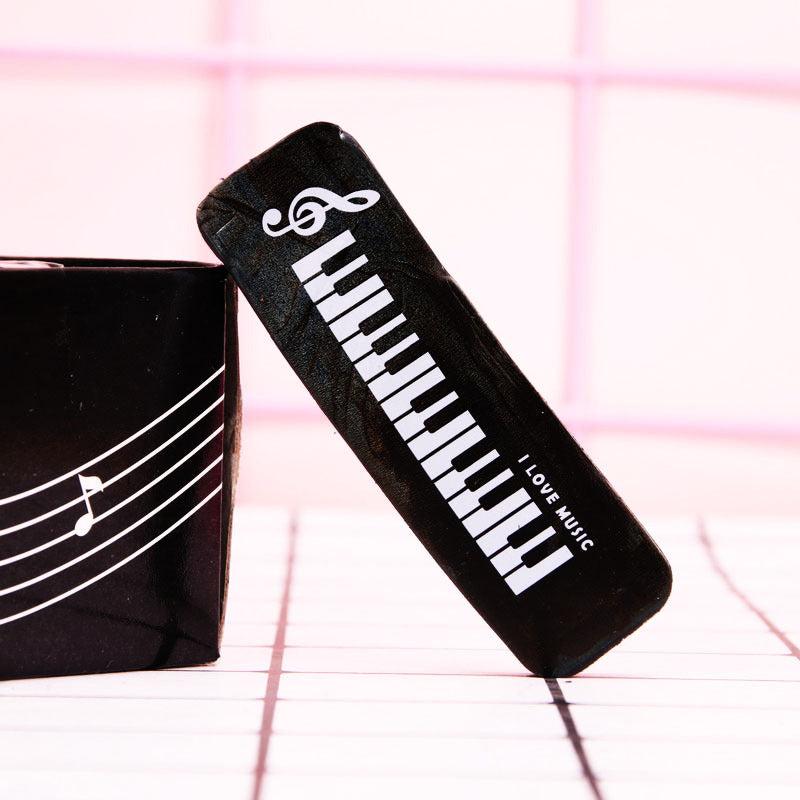 Piano Pattern Pencil Erasers For Students and Office Supplies