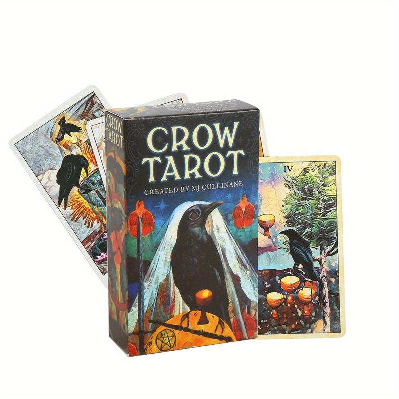 Crow Tarot Cards for Family Celebrations Divination + Guide Booklet
