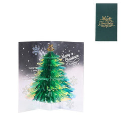 3D Pop Up Christmas Tree Card A Sparkling Fantasy Greeting & Blessing Gift